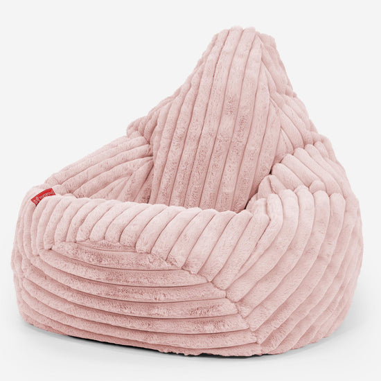 Gaming Sitzsack Sessel - Ultra Plüsch Cord Pastellrosa 02