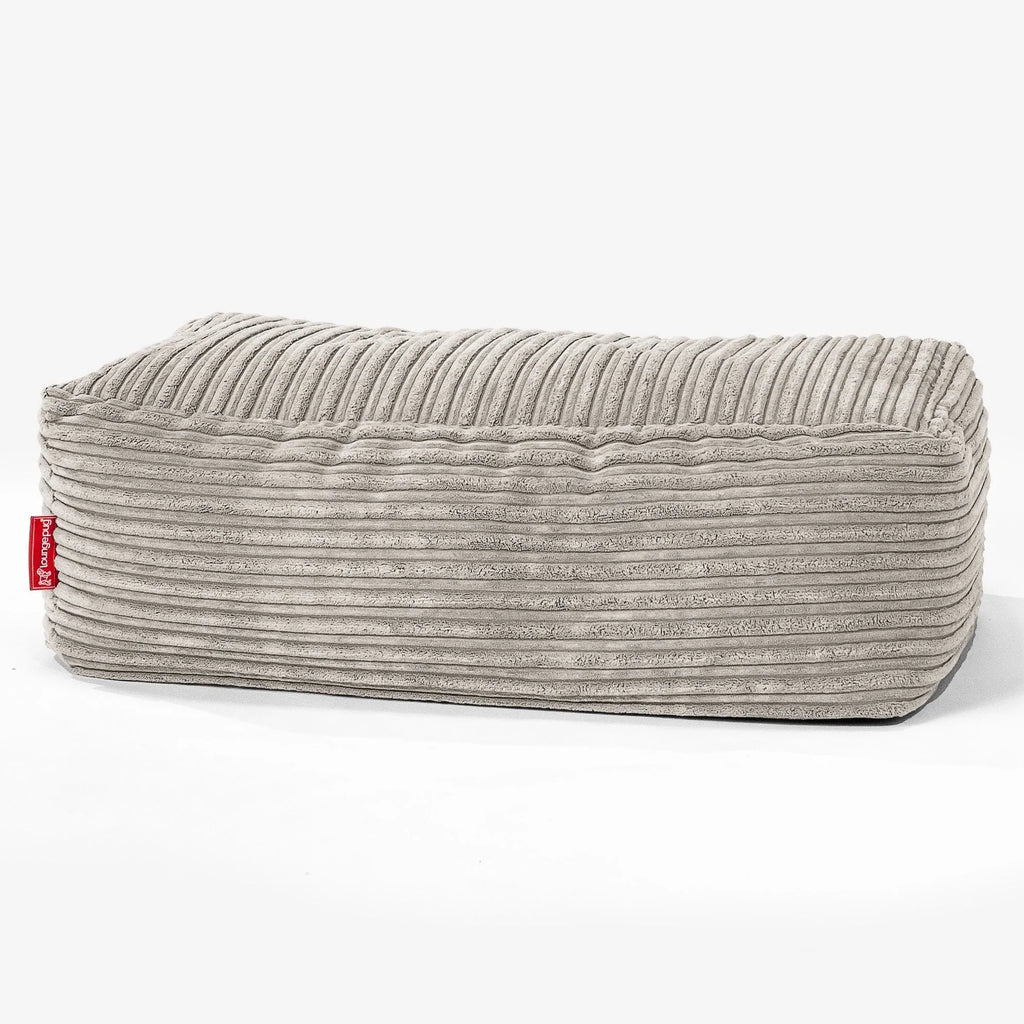 CloudSac 100 Memory-Schaum Fußhocker - Cord Nerzfarben 01