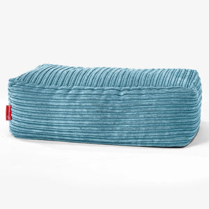 CloudSac 100 Memory-Schaum Fußhocker - Cord Türkis