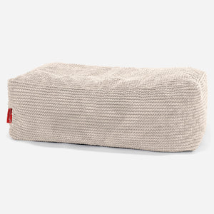 CloudSac 100 Memory-Schaum Fußhocker - Pom-Pom Creme