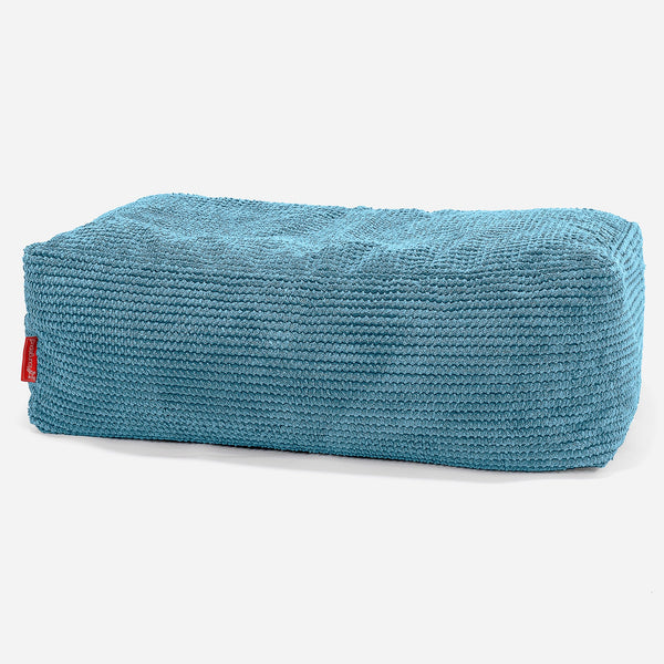 CloudSac 100 Memory-Schaum Fußhocker - Pom-Pom Türkis 01