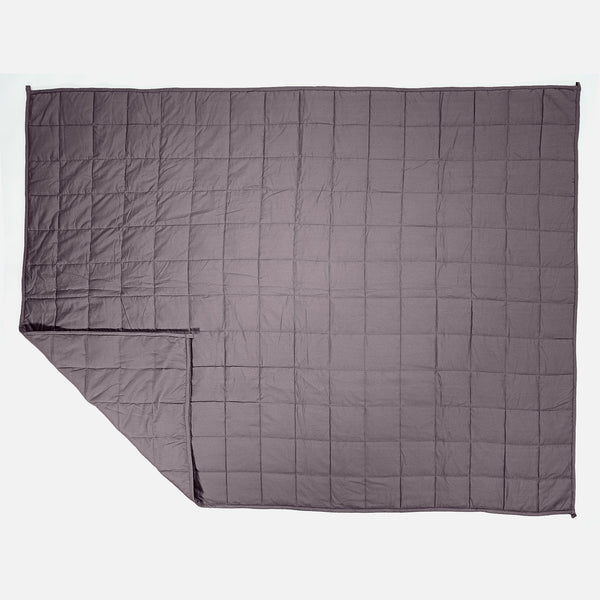 Gewichtsdecke für Erwachsene - Baumwolle Grau 01