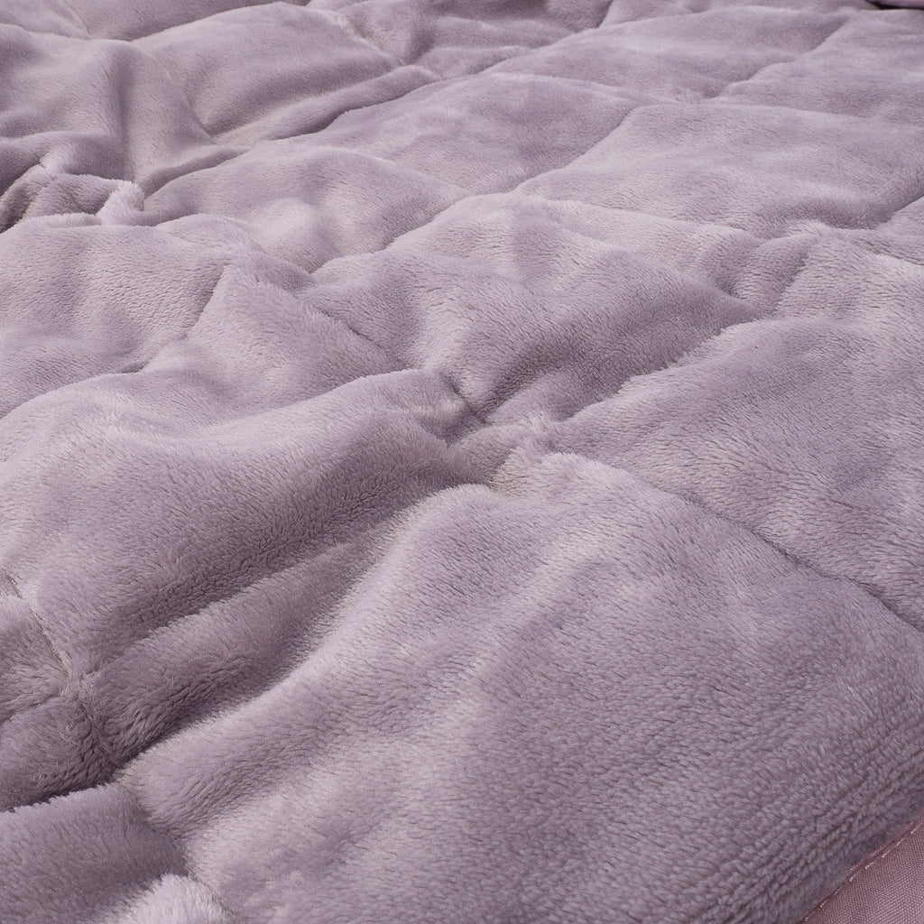 Gewichtsdecke für Kinder - Flanell-Fleece Blassrosa 04