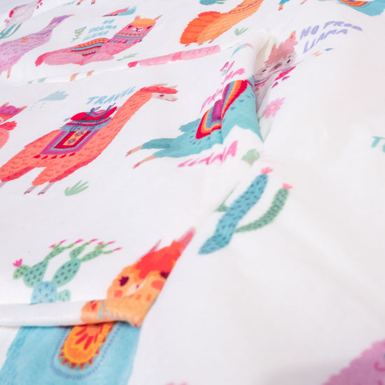 Hoodie Decke für Erwachsene - Fleece Lama 06