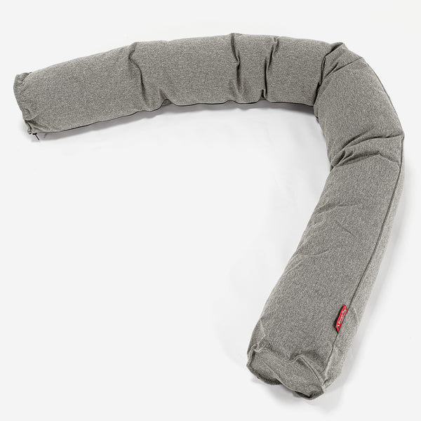 Seitenschläferkissen, CloudSac Latexflocken-Mischung - Interalli Wolle Silber 01