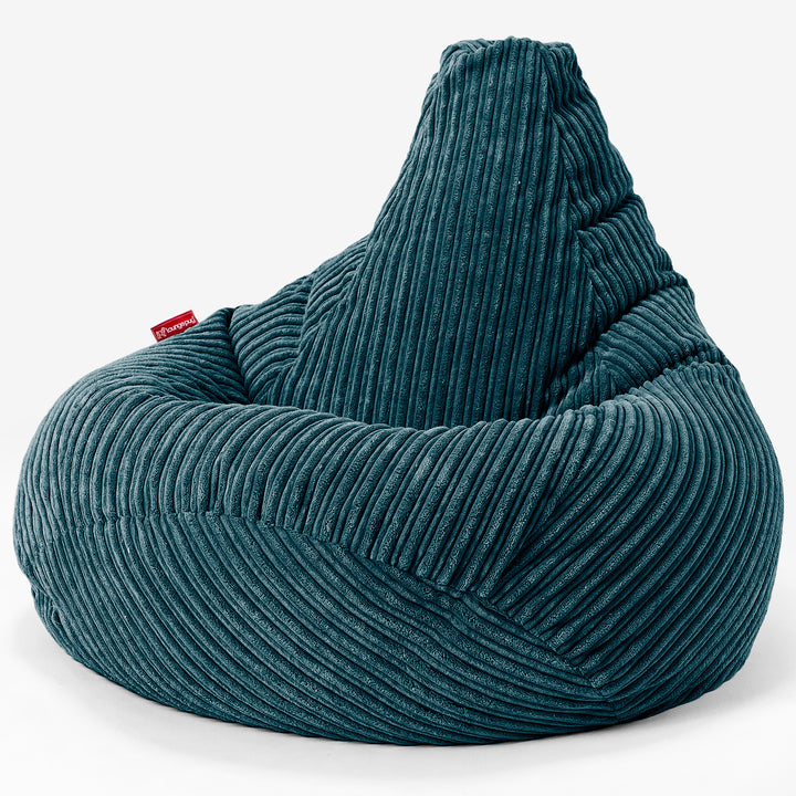 Kinder Gaming Sitzsack 6-14 Jahre - Cord Blaugrün 02