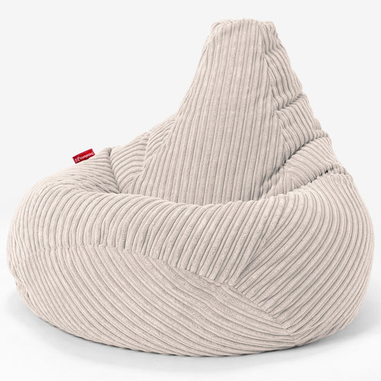 Kinder Gaming Sitzsack 6-14 Jahre - Cord Elfenbein 02