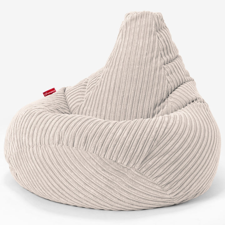 Kinder Gaming Sitzsack 6-14 Jahre - Cord Elfenbein 02