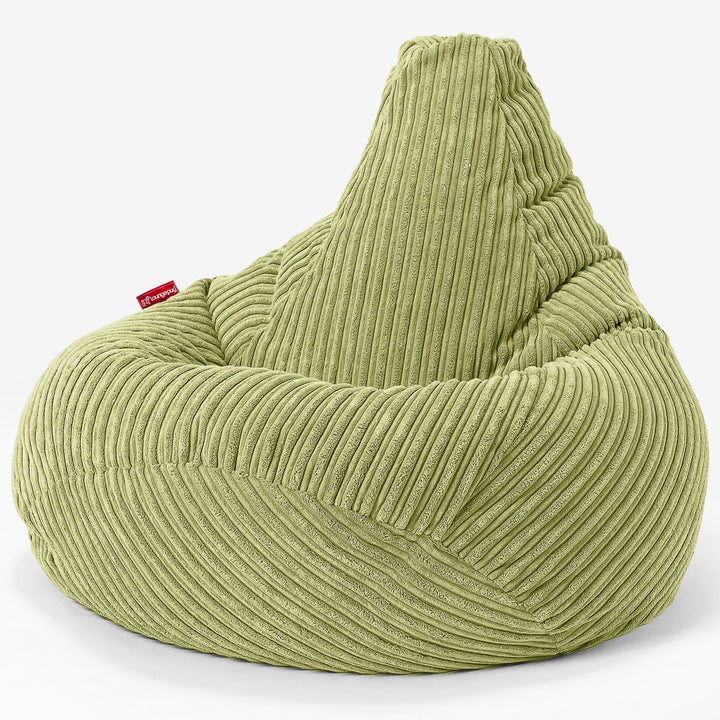 Kinder Gaming Sitzsack 6-14 Jahre - Cord Hellgrün 02