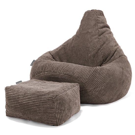 Kinder Gaming Sitzsack 6-14 Jahre - Pom-Pom Schoko 03