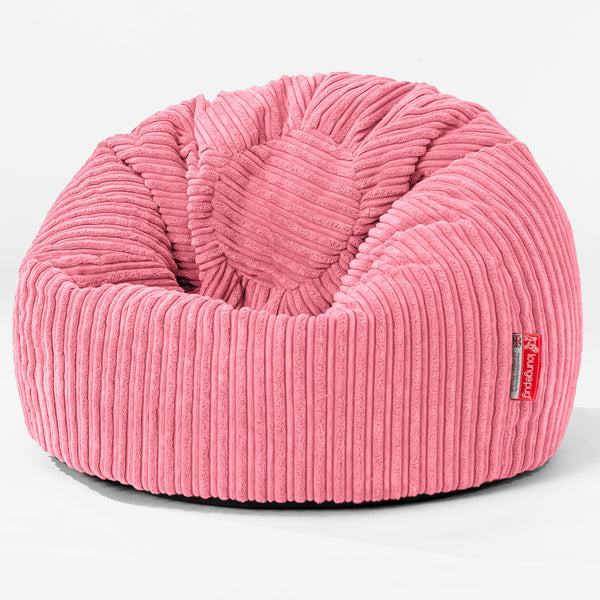 Klassicher Kindersessel Sitzsack 1-5 jahren - Cord Koralle 01