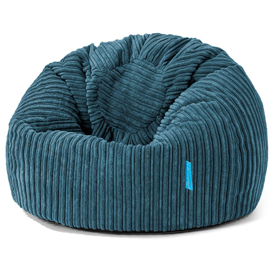 Klassicher Kindersessel Sitzsack 1-5 jahren - Cord Marineblau 01