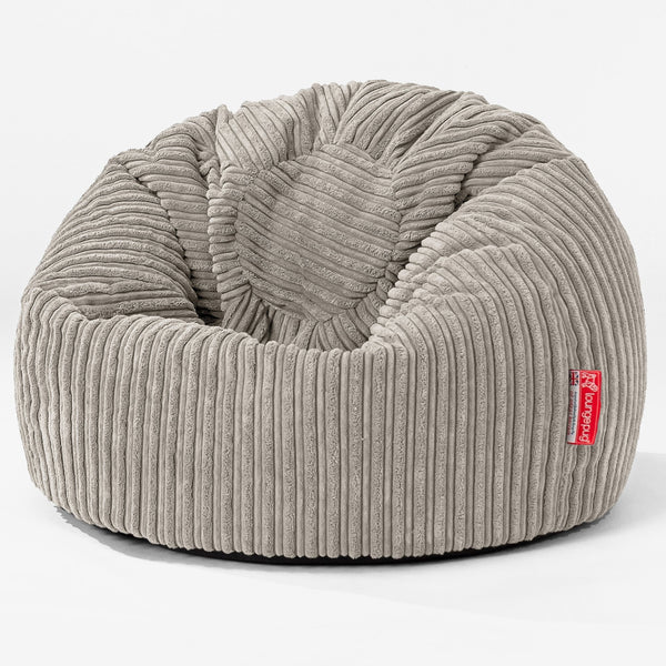 Klassicher Kindersessel Sitzsack 1-5 jahren - Cord Nerzfarben 01