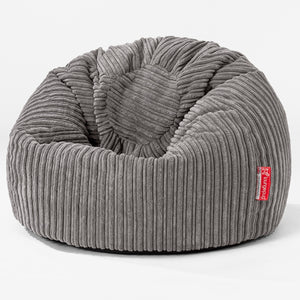 Klassicher Kindersessel Sitzsack 1-5 jahren - Cord Graphitgrau
