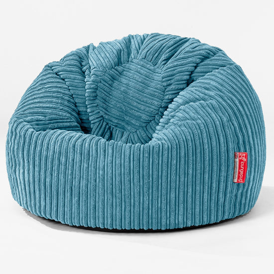 Klassicher Kindersessel Sitzsack 1-5 jahren - Cord Türkis 01