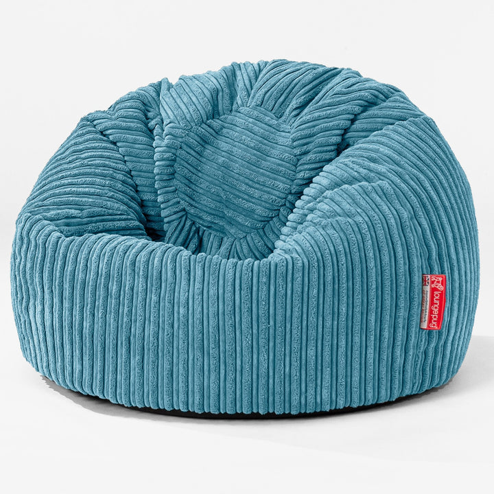 Klassicher Kindersessel Sitzsack 1-5 jahren - Cord Türkis 01