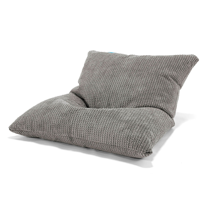 Lounge Pug, Kinder Sitzkissen, Sitzsack, Waffle Cord Anthrazit– Big Bertha Original DE