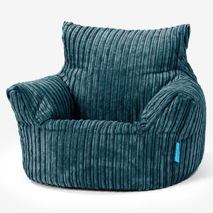 Klein Kindersessel Sitzsack 1-3 jahren - Cord Blaugrün