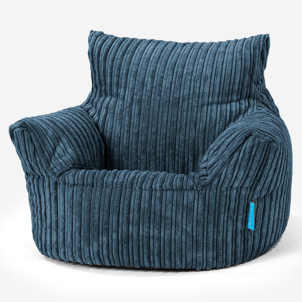 Klein Kindersessel Sitzsack 1-3 jahren - Cord Marineblau 01
