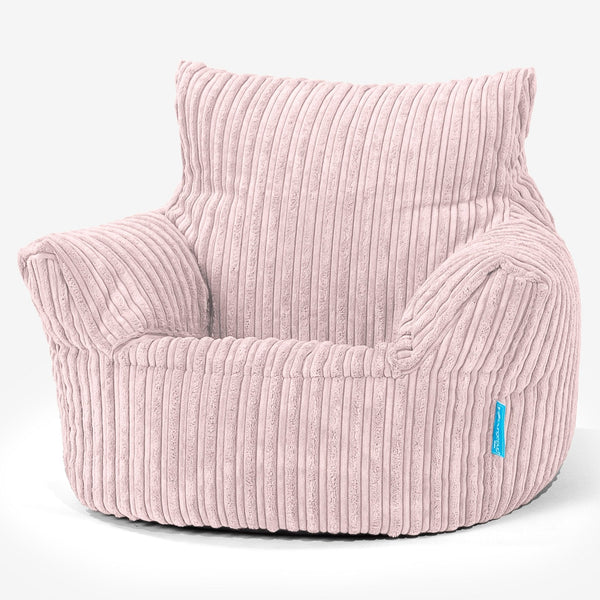 Klein Kindersessel Sitzsack 1-3 jahren - Cord Rosa 01