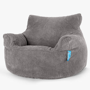 Kindersessel Sitzsack 3-8 jahren - Pom-Pom Anthrazit