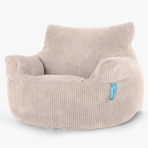 Kindersessel Sitzsack 3-8 jahren - Pom-Pom Creme