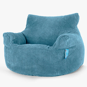Kindersessel Sitzsack 3-8 jahren - Pom-Pom Türkis