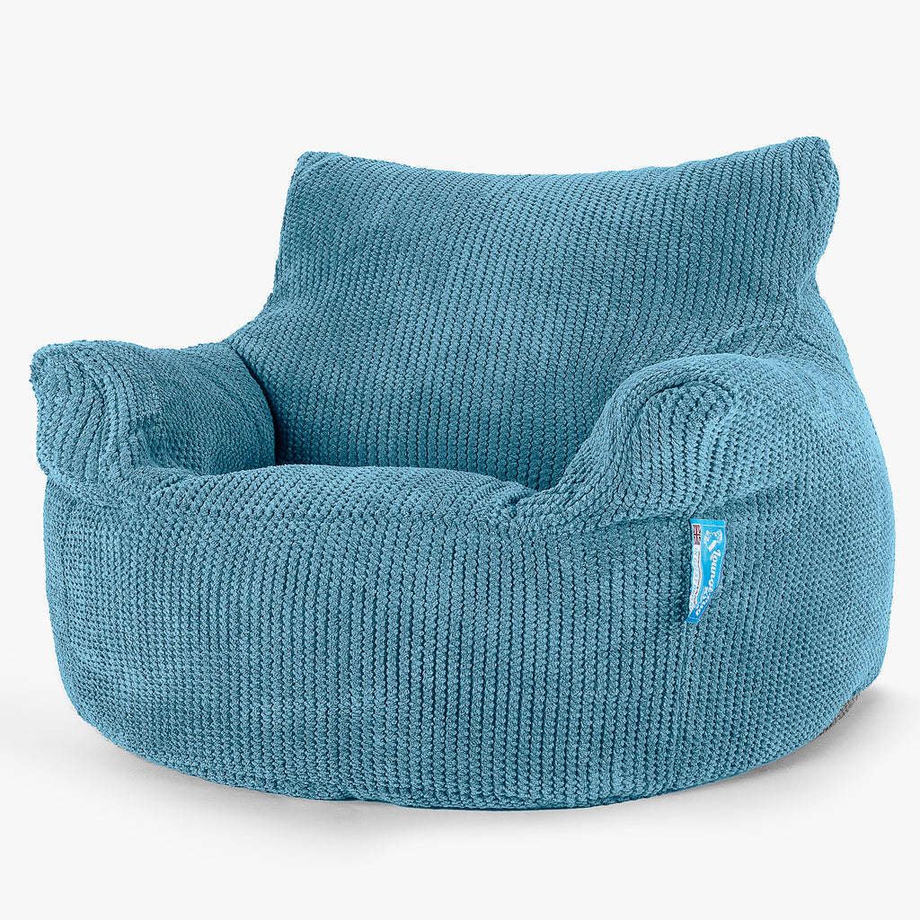 Kindersessel Sitzsack 3-8 jahren - Pom-Pom Türkis 01