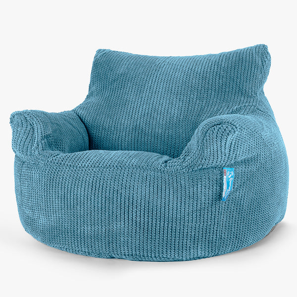 Kindersessel Sitzsack 3-8 jahren - Pom-Pom Türkis 01