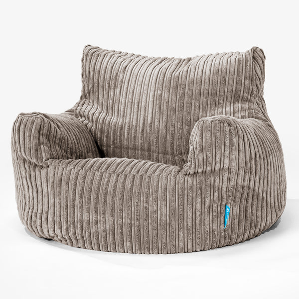 Kindersessel Sitzsack 3-8 jahren - Cord Beigegrau 01