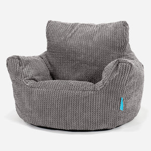 Klein Kindersessel Sitzsack 1-3 jahren - Pom-Pom Anthrazit