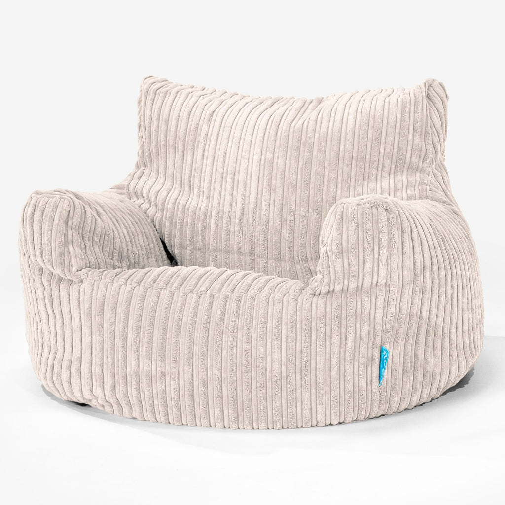 Kindersessel Sitzsack 3-8 jahren - Cord Elfenbein 01
