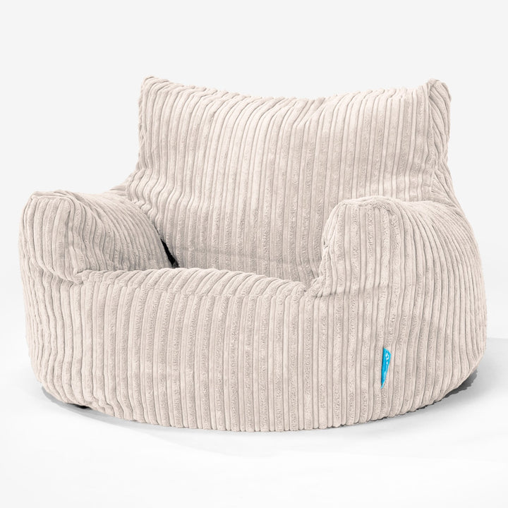 Kindersessel Sitzsack 3-8 jahren - Cord Elfenbein 01
