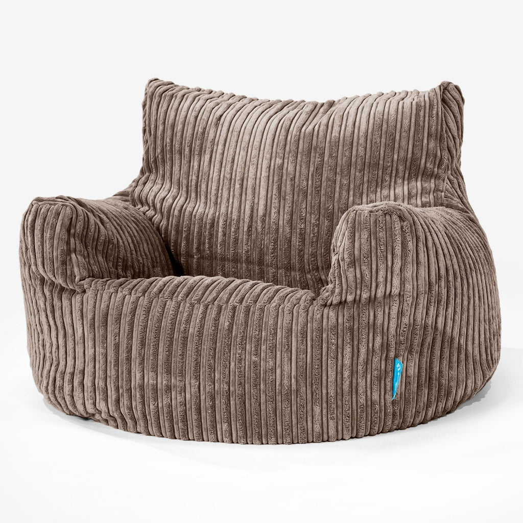 Kindersessel Sitzsack 3-8 jahren - Cord Mocca 01