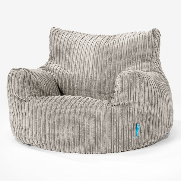 Kindersessel Sitzsack 3-8 jahren - Cord Nerzfarben 01