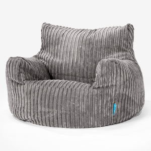 Kindersessel Sitzsack 3-8 jahren - Cord Graphitgrau