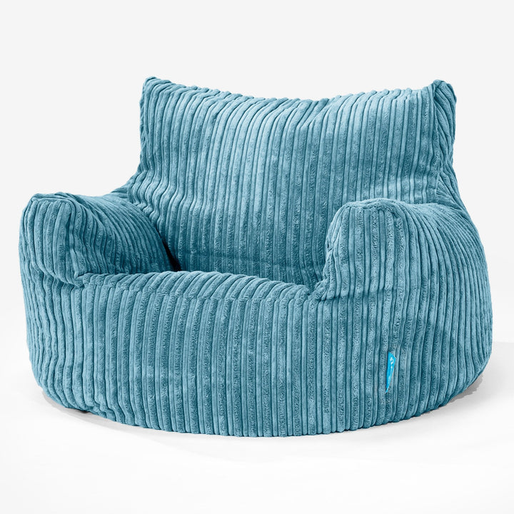 Kindersessel Sitzsack 3-8 jahren - Cord Türkis 01