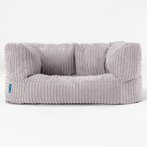 Kindersofa Albert 2-6 jahren - Cord Silber 01