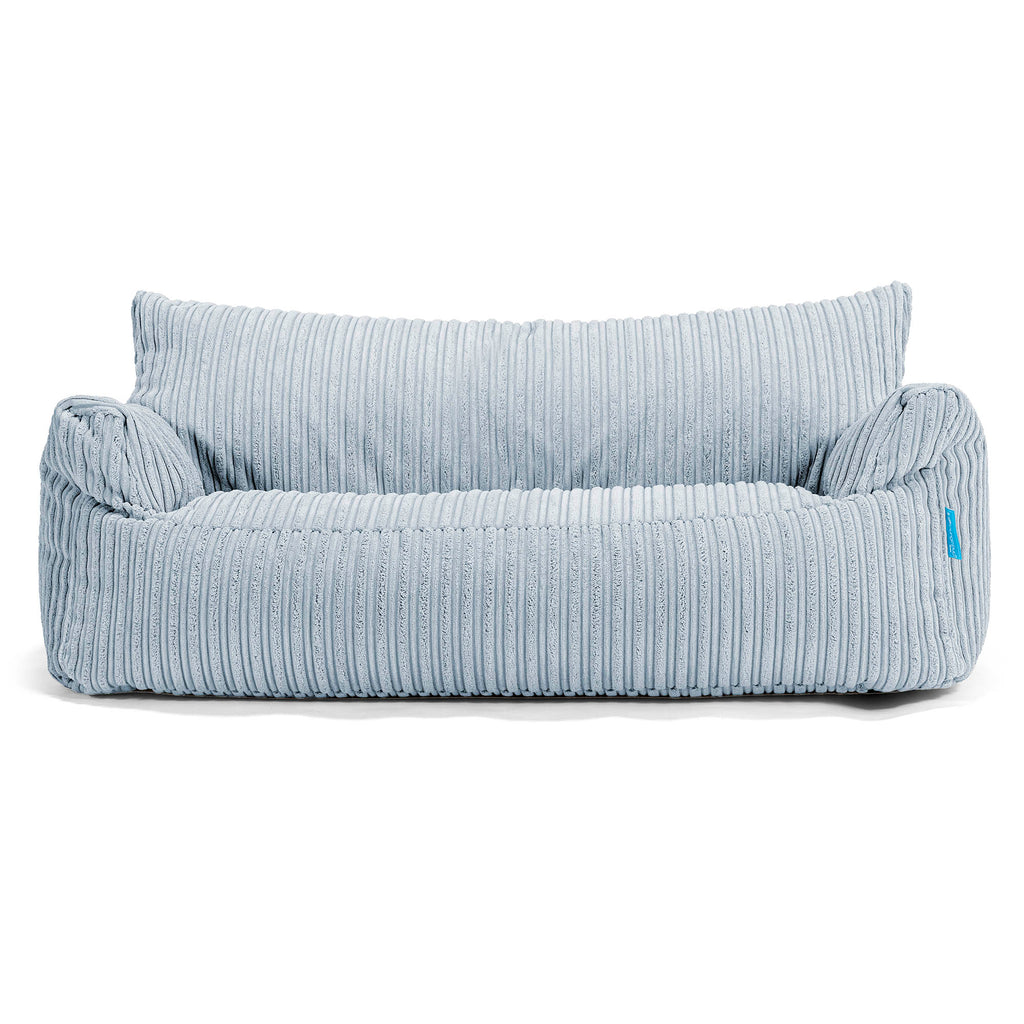 Lounge Pug - Kindersofa Josephine - Sitzsack Sofa für Kinder - Cord Baby Blau