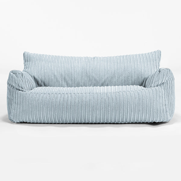 Josephine Sitzsack Sofa für Kinder 1-5 Jahre - Cord Baby Blau 01