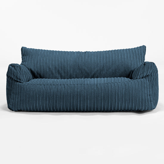 Josephine Sitzsack Sofa für Kinder 1-5 Jahre - Cord Marineblau 01