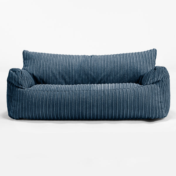 Josephine Sitzsack Sofa für Kinder 1-5 Jahre - Cord Marineblau 01