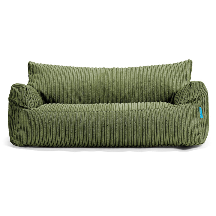 Lounge Pug - Kindersofa Josephine - Sitzsack Sofa für Kinder - Cord Nadelwaldgrün
