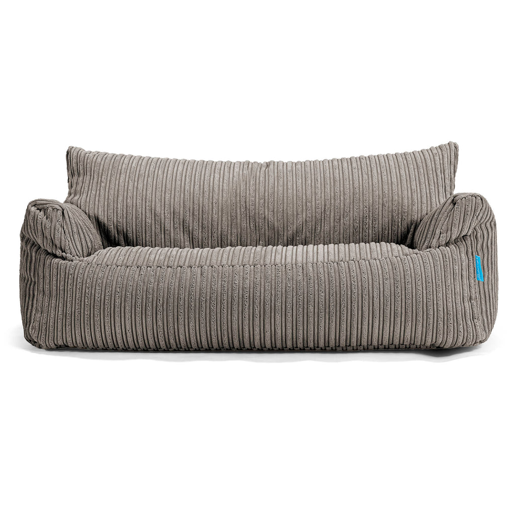 Lounge Pug - Kindersofa Josephine - Sitzsack Sofa für Kinder - Cord Graphitgrau