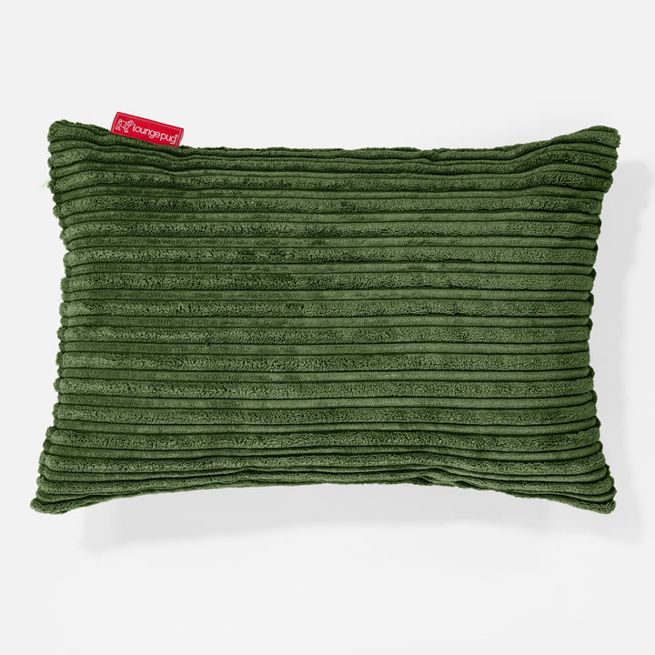Dekokissen / Sofa Kissenbezug 35 x 50cm - Cord Nadelwaldgrün 01
