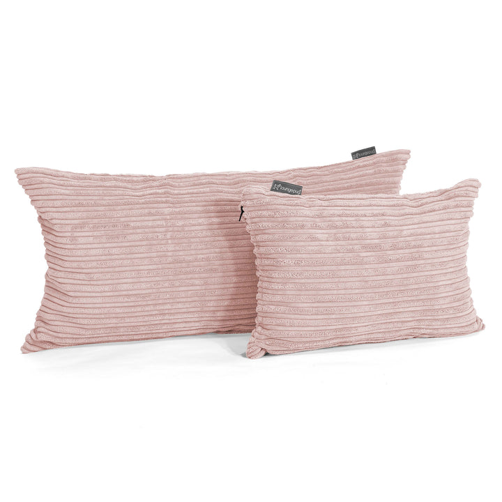 Lounge Pug Kissen 35 x 50cm Cord Rosa Zierkissen Sofakissen Dekokissen– Big Bertha Original DE
