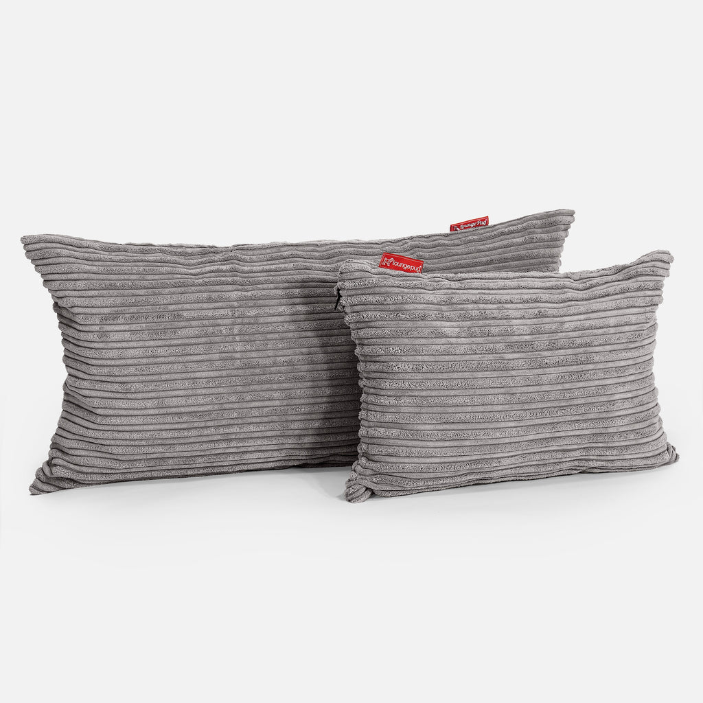 Kissen 35 x 50cm - Cord Schiefergrau 03