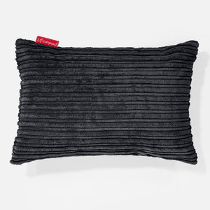 Dekokissen / Sofa Kissenbezug 35 x 50cm - Cord Schwarz