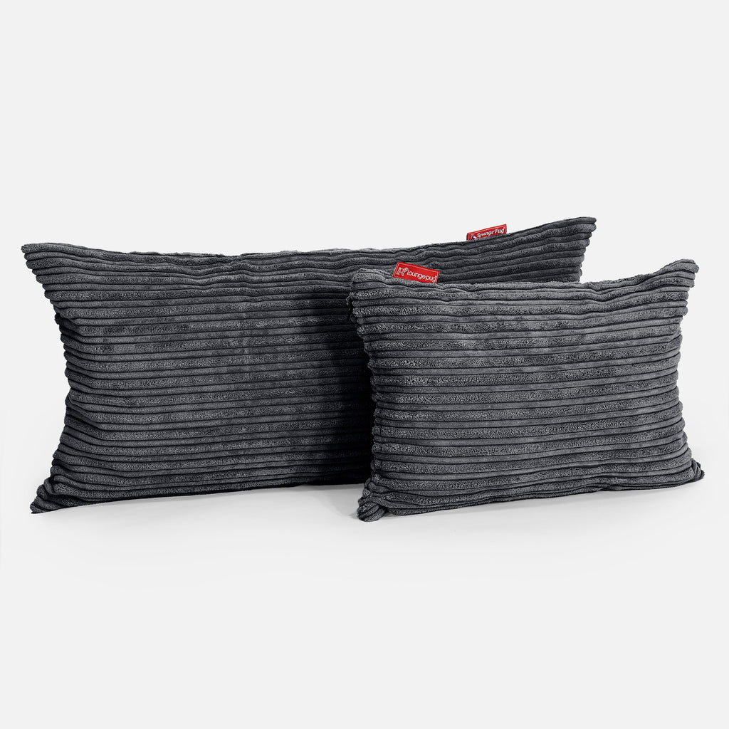 Kissen 35 x 50cm - Cord Schwarz 03