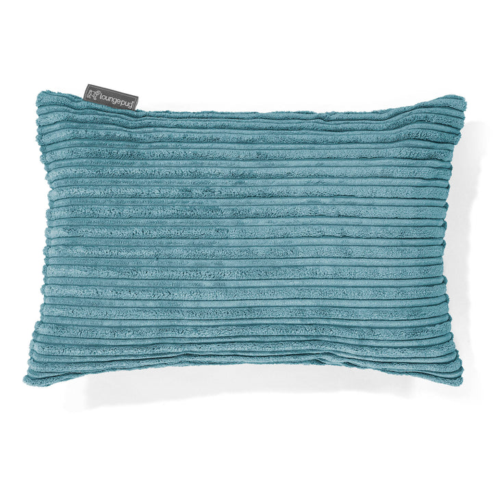 Lounge Pug Kissen 35 x 50cm Cord Türkis Zierkissen Sofakissen Dekokissen– Big Bertha Original DE